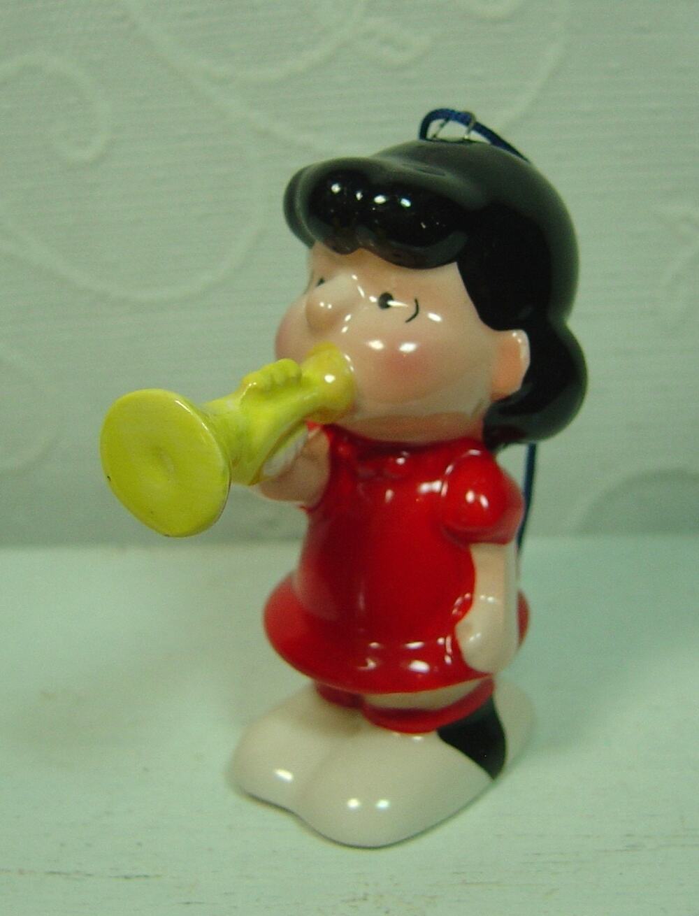 VINTAGE CERAMIC ORNAMENT-LUCY BLOWING A TRUMPET